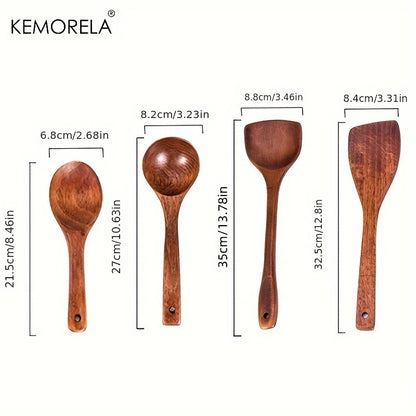4-Piece Wooden Kitchen Utensil Set – view 13