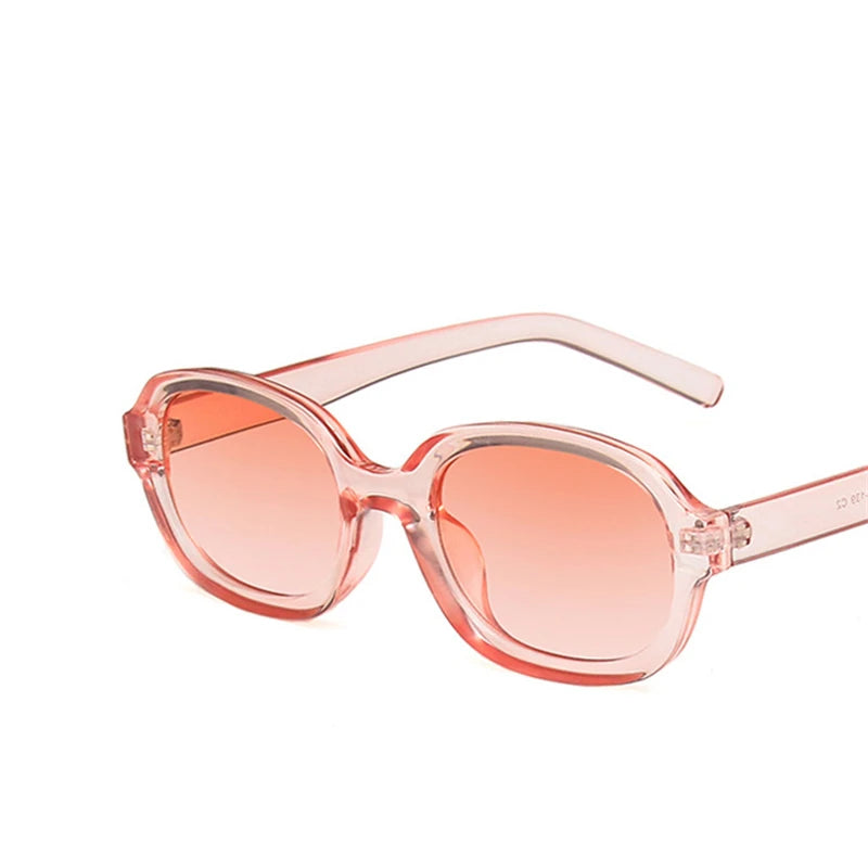 Oval Concave Vintage Sunglasses Women Fashion Design Retro Brand Sun Glasses Female Hip Hop Vintage Round Designer Oculos De Sol