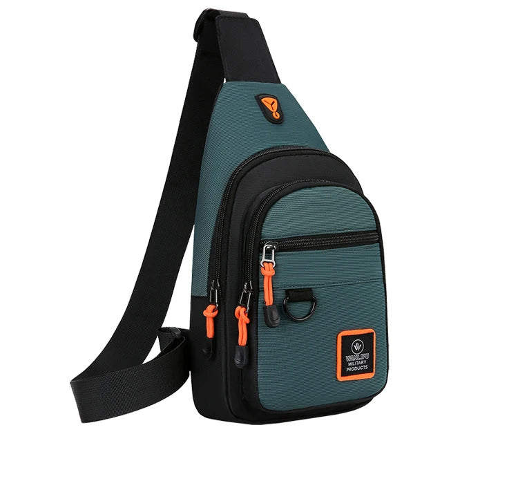 Men Chest Bag Large Capacity One Shoulder Crossbody Backpack Outdoor Sports Leisure Fashion Small Sling Bag For Men