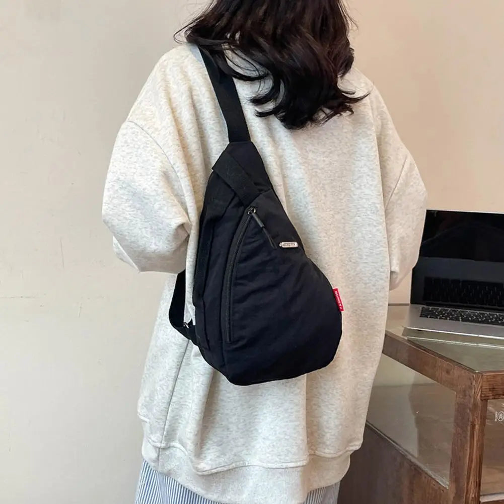 Unisex Sports Casual Crossbody Bag Fashionable Large-capacity Cycling Bag  Chest Bag Portable Shoulder Bag Sporty Phone Bag