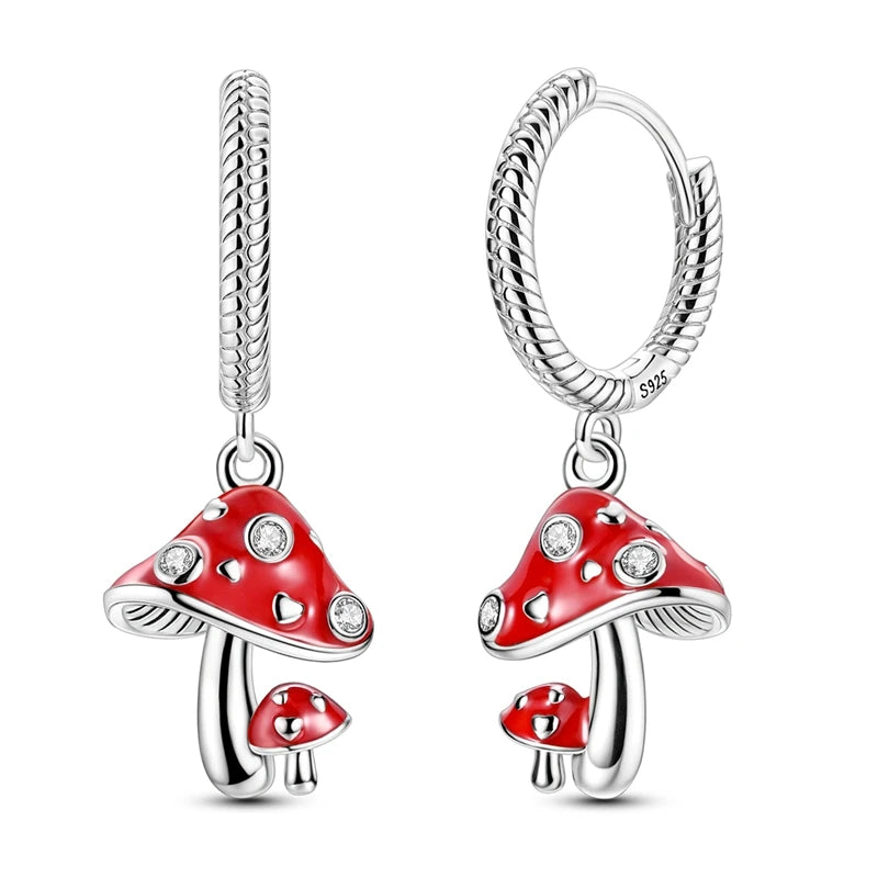 Original 925 Sterling Silver Women Hoop Earrings High Quality Shine Zircon U Shaped Classic Style Earring For Women Jewelry Gift