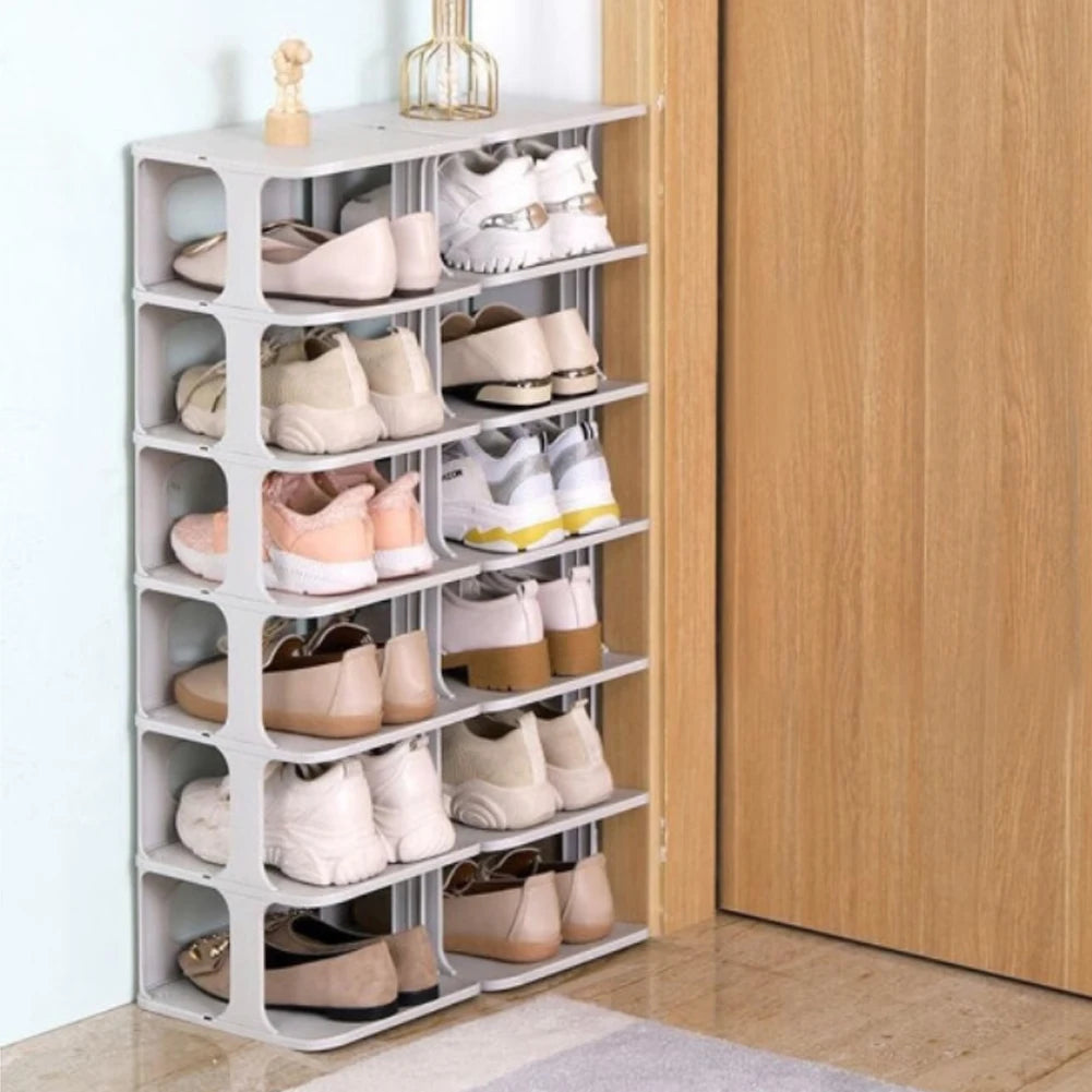 【Breeins】4/6-Tier Stackable Shoes Rack For Entryway Shoes Storage Organizer Shelf Home Decoration