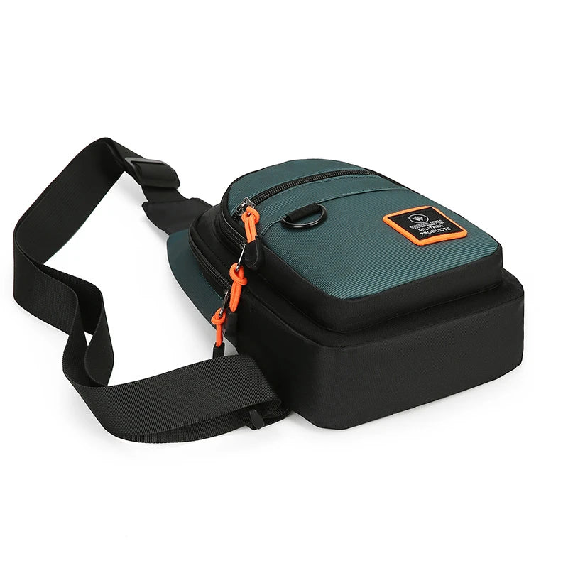 Men Chest Bag Large Capacity One Shoulder Crossbody Backpack Outdoor Sports Leisure Fashion Small Sling Bag For Men