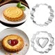 9PCS Jam Cookie Cutter Set Food Grade Moon Star Heart Flower Easy Clean Molds for Fondant Biscuit Pastry Home Baking