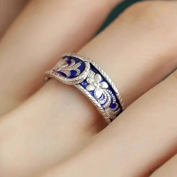 Sam Panda 925 Sterling Silver Rings For Women Men Fine Jewelry Finger Adjustable Open Wing Shape Ring For Party Birthday Gift