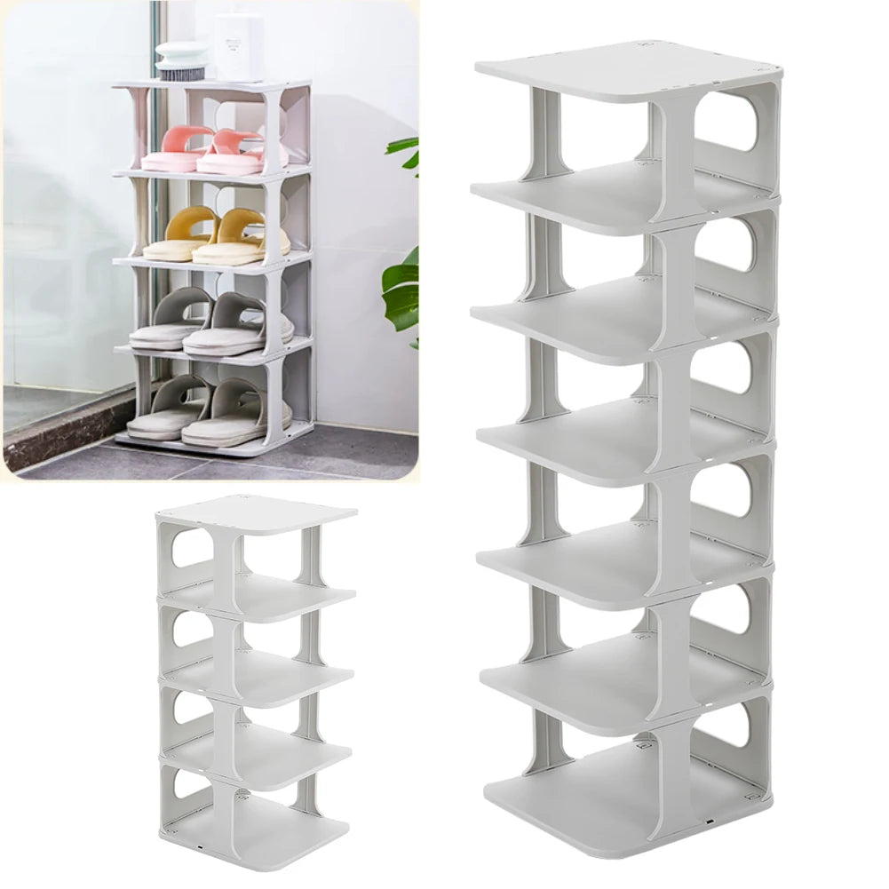 【Breeins】4/6-Tier Stackable Shoes Rack For Entryway Shoes Storage Organizer Shelf Home Decoration