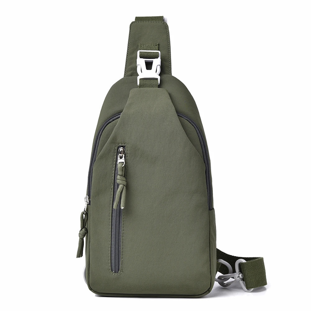 Hot Models Of Men And Women With The Same Models Of Casual Cross-body Bag, Large-capacity Nylon Chest Bag, Commuting, Travel