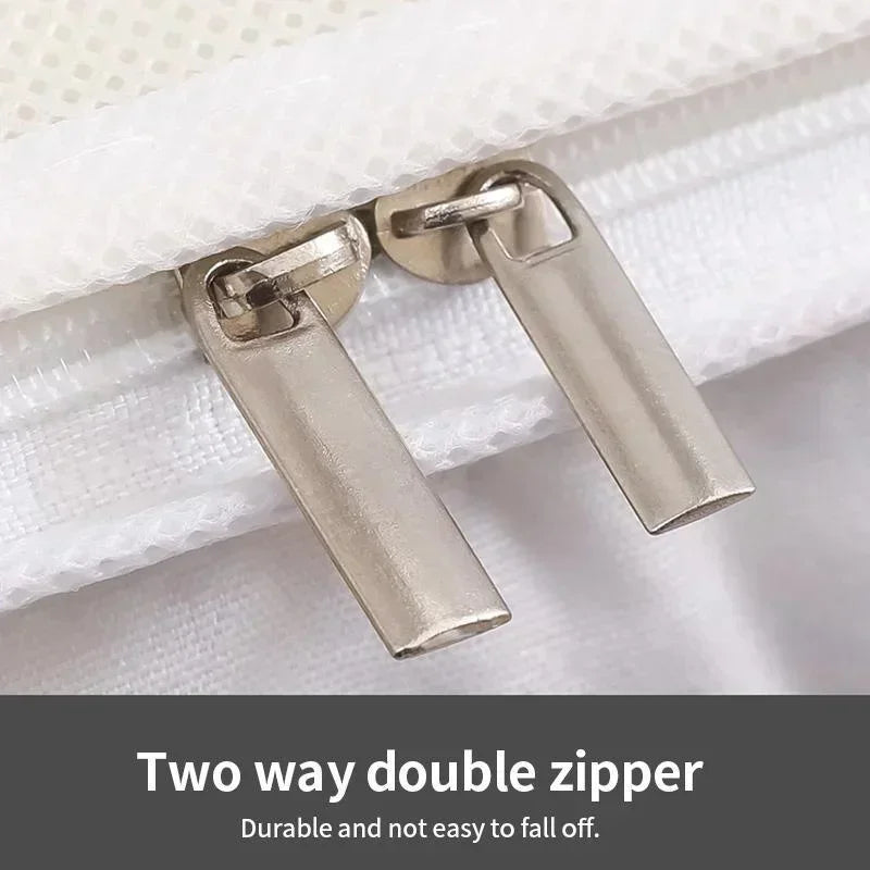 50/70L Foldable Large Capacity Clothes Quilt Storage Bag Moisture Dust Proof Organizer with Zipper for Home Closet Storage