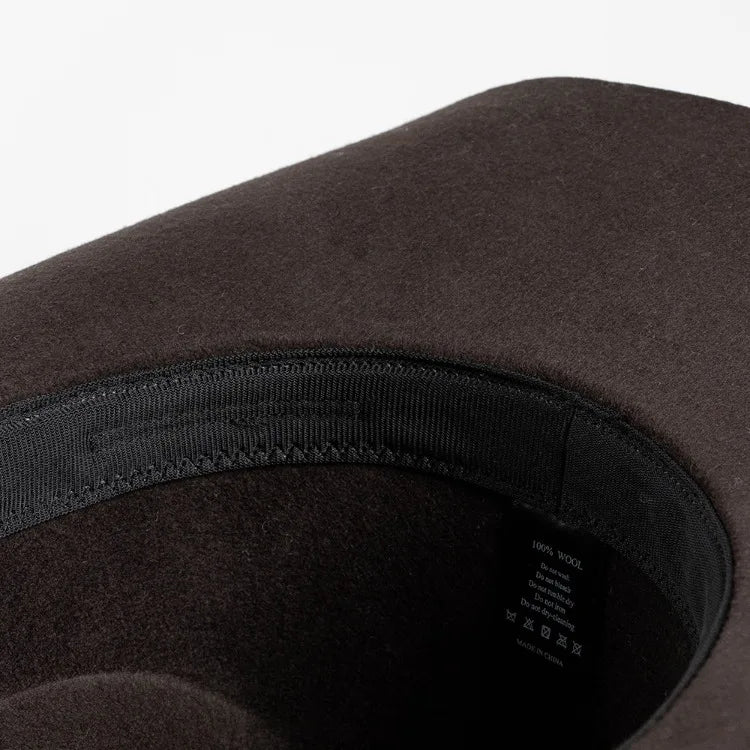USPOP Autumn Winter Western Cowboy Hat Unisex Casual Studded Wool Felt Hat with Belt  Large Size Fedora Available in Sizes S-XL