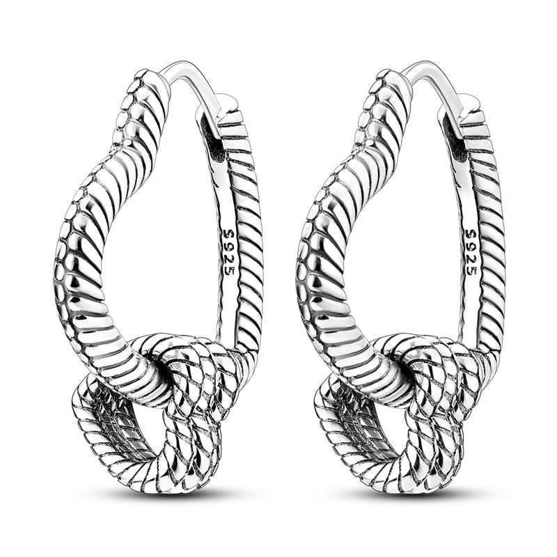 Original 925 Sterling Silver Women Hoop Earrings High Quality Shine Zircon U Shaped Classic Style Earring For Women Jewelry Gift
