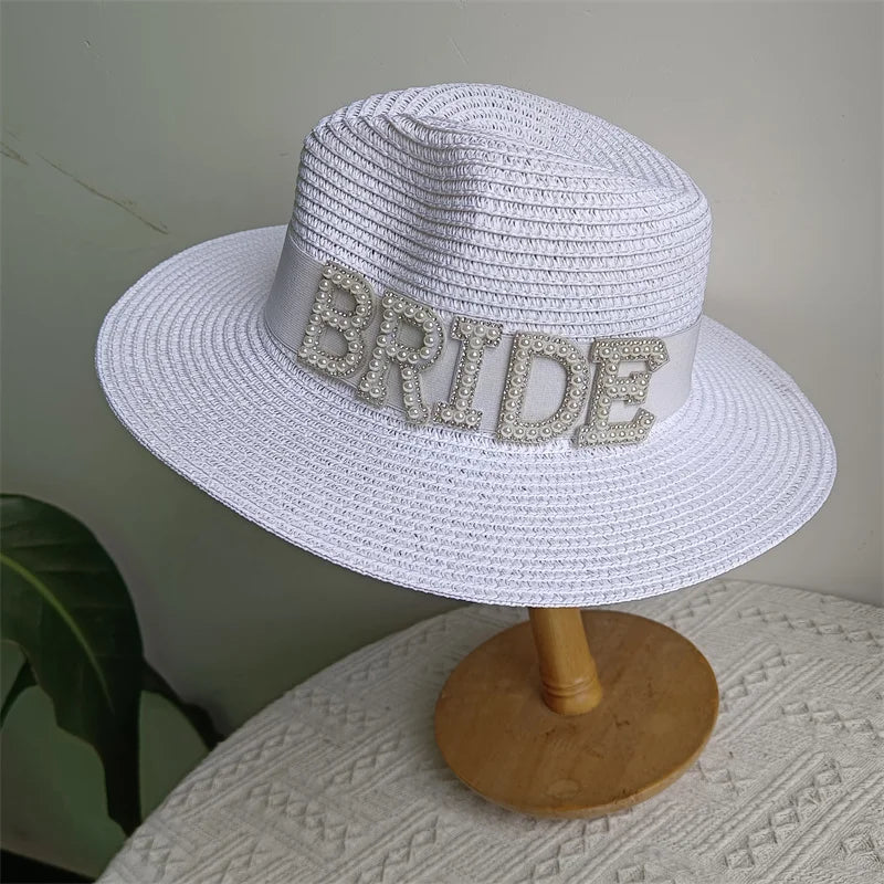 Bridal Malan Flower Style Cowboy Hat All Kinds of Hats for All Seasons Summer Beach Hat Elegant Cowboy Hat Pearl Accessories