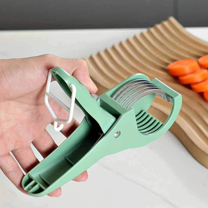 HUIDASHUN New Kitchen Stainless Steel Fruit and Vegetable Slicer Multifunctional Vegetable Salad Fruit Slicer