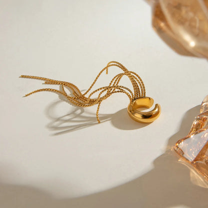 Long Tassel Drop Ear Clip – view 14