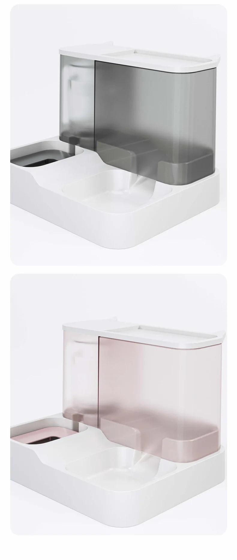 Large Capacity Cat Automatic Feeder Water Dispenser Wet and Dry Separation Dog Food Container Drinking Water Bowl Pet Supplies