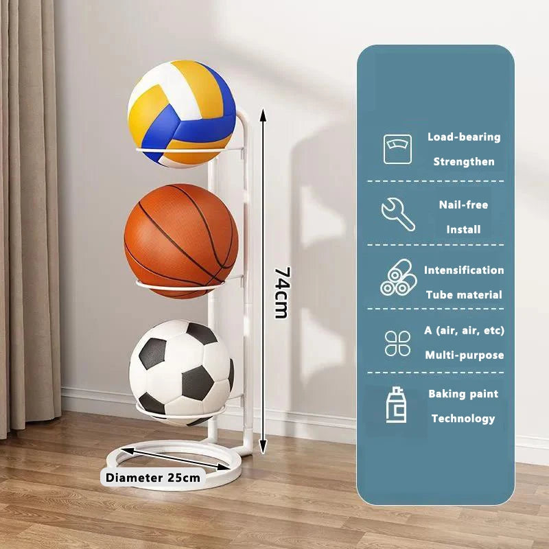 Basketball Storage Racks Balls Organizer Storage Frames Home Furnishings Living Room Bedroom Space Saving Supplies