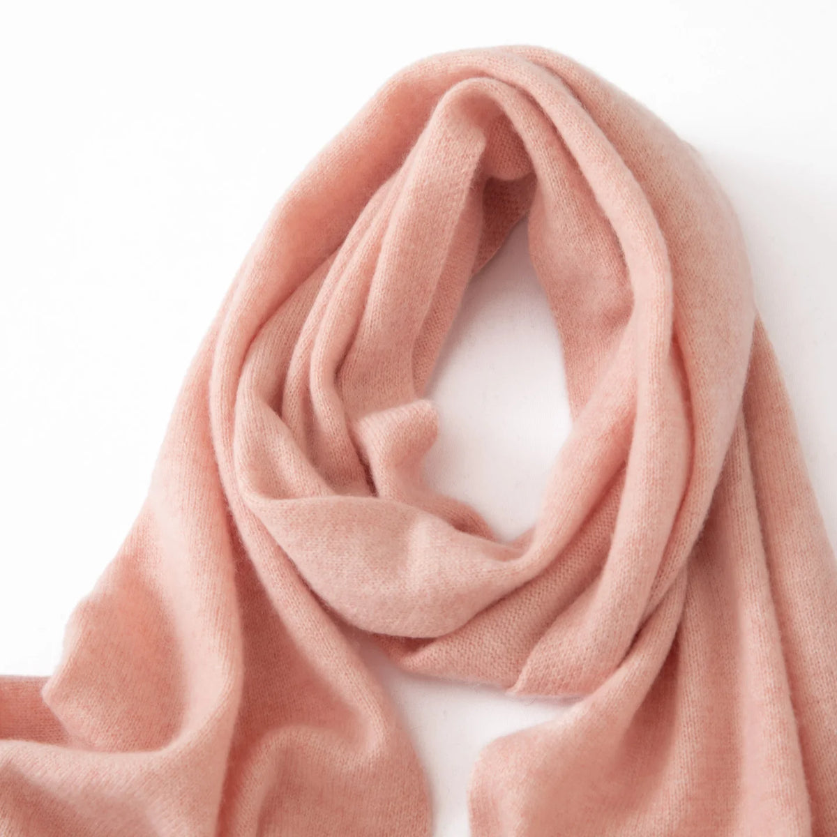 Soft 100% Cashmere Scarf for Autumn and Winter, Women's Knitted Warm Neck Protection Scarf 160*25CM