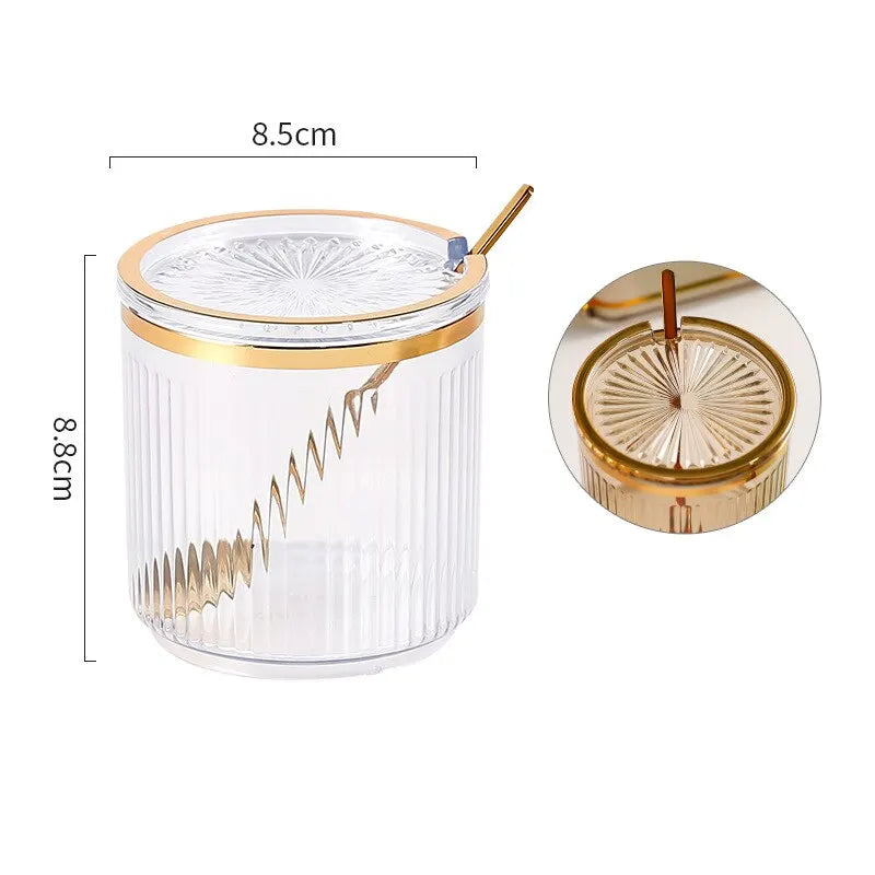 Seasoning Jar With Spoon Household Kitchen Exquisite Seasoning Bottle Storage Jar
