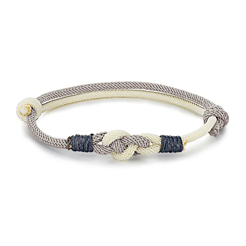 MKENDN Lucky Men Women Sauvignon Blanc knot Rope Bracelet For Lovers Distance Couple Bracelet Minimalist Yoga Meditation Gifts