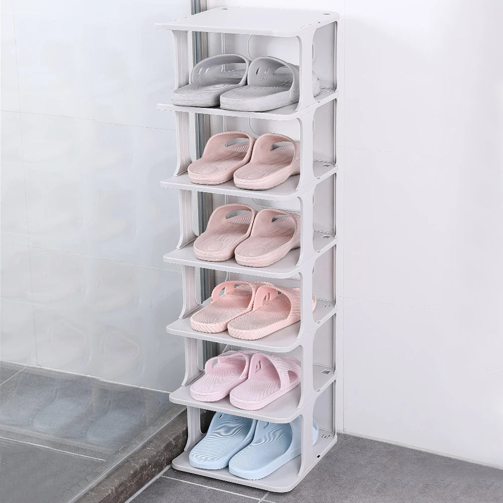 【Breeins】4/6-Tier Stackable Shoes Rack For Entryway Shoes Storage Organizer Shelf Home Decoration