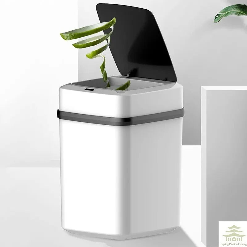 Kitchen Trash Bin 13L Bathroom Touch Trash Can In The Toilet Smart Garbage Bucket Waste Bins Dustbin Smart Trash Can Kitchen