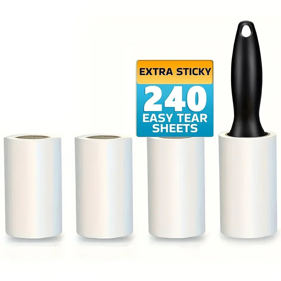 Ultra Sticky Lint Roller for Pet Hair – Removes Fur from Clothes, Furniture & Carpets – Strong Adhesive Cleaning Tool