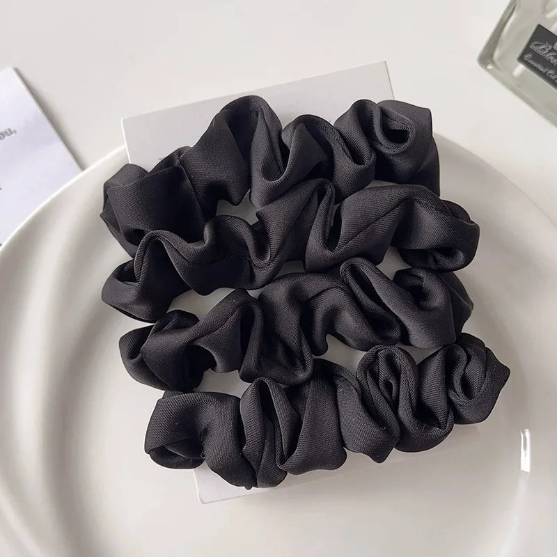 Elegant Satin Hair Scrunchies for Women Softer Than Elastic Bands Hair Rope Girls Elegant Strong Ponytail Hair Ties Accessories