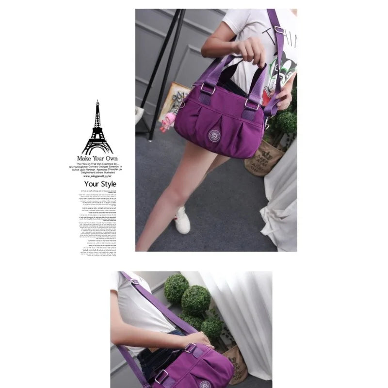 New style trendy nylon oxford cloth bag casual one-shoulder slant straddle women's small bag crossbody bag