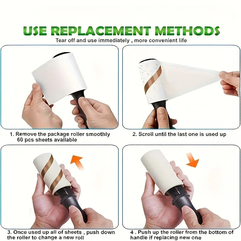 Ultra Sticky Lint Roller for Pet Hair – Removes Fur from Clothes, Furniture & Carpets – Strong Adhesive Cleaning Tool