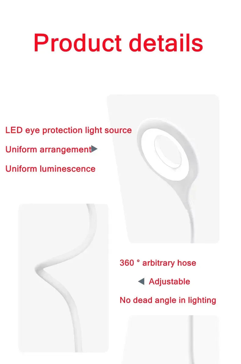 18LEDs USB Direct Plug Portable Lamp Notebook Computer Lamp Eye Protection Student Study Reading Available Night Light Lighting