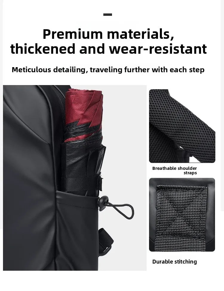 Large Capacity Fashion Waterproof Men's Crossbody Bag Casual Travel Leisure Ladies Single Shoulder Slant Bag Chest Bag