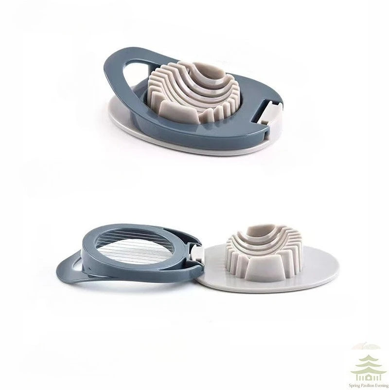 1pc Stainless Steel Multi-purpose Egg Cutter Light and Convenient Creative Egg Slicer Egg Divider Kitchen Accessory