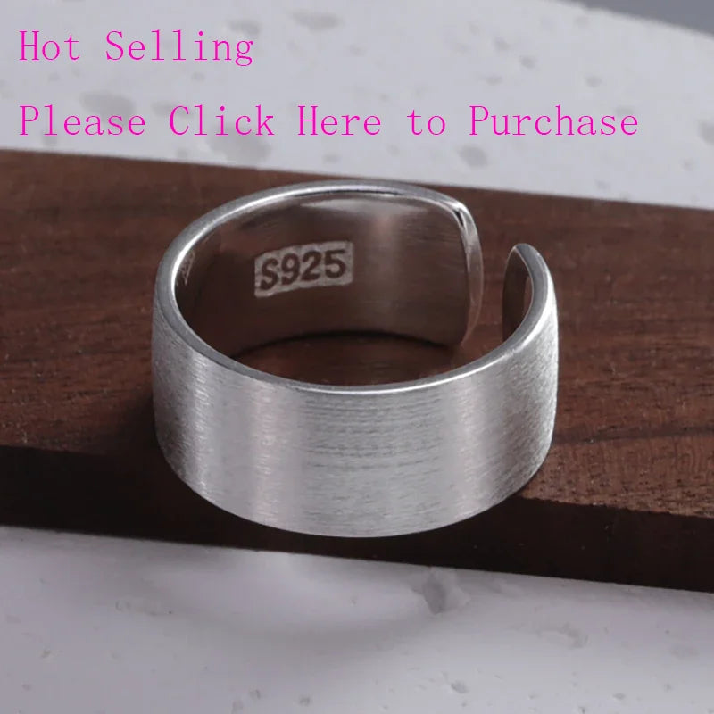 Sam Panda 925 Sterling Silver Rings For Women Men Fine Jewelry Finger Adjustable Open Wing Shape Ring For Party Birthday Gift