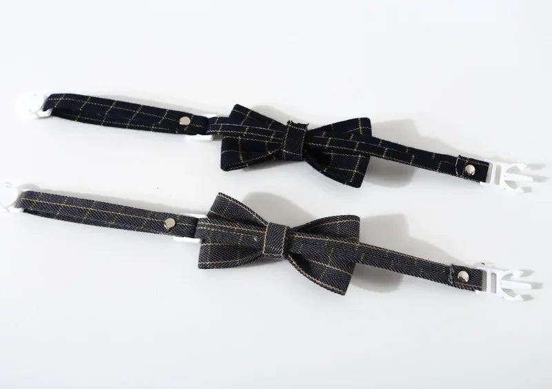 Breakaway Cat Collar with Bell Adjustable Kitten Cat Collars Cat Accessories Pet Supplies Puppy Bow Tie for Small Dogs