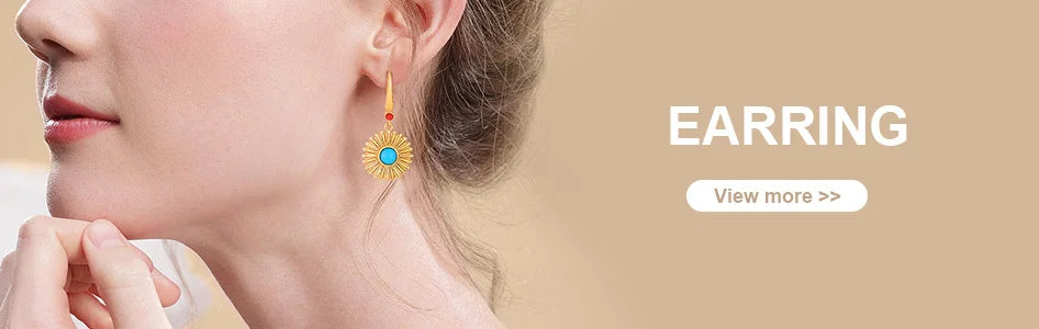 Waterproof Turquoise Necklace Gold Plated Stainless Steel Non-tarnish Wavy Link Chain Bead Choker Necklace Summer Boho Jewelry