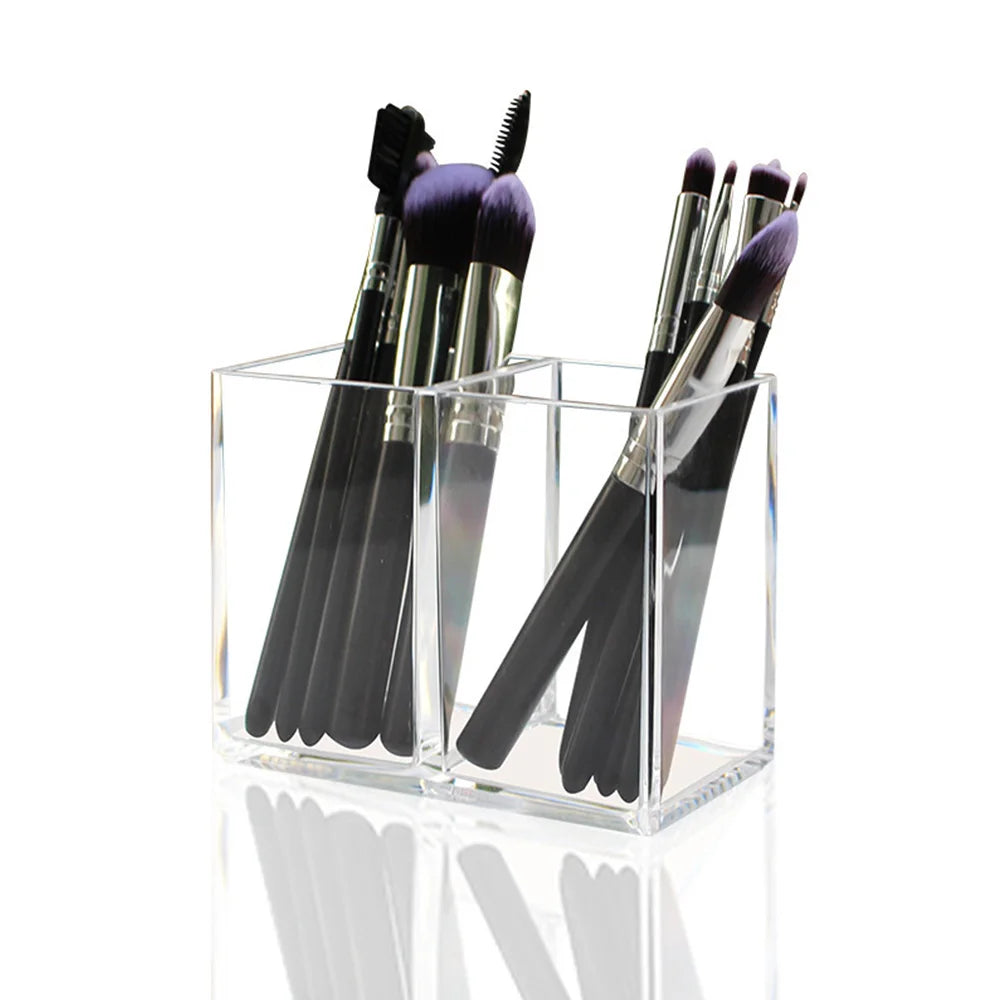 Transparent lipstick Cosmetic Makeup Acrylic Makeup Brush Tool Storage Box Case Make-up Brush Holder Table Organizer Makeup Tool