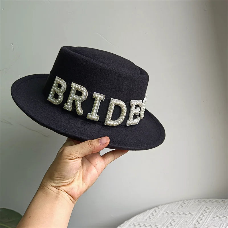 Bridal Malan Flower Style Cowboy Hat All Kinds of Hats for All Seasons Summer Beach Hat Elegant Cowboy Hat Pearl Accessories