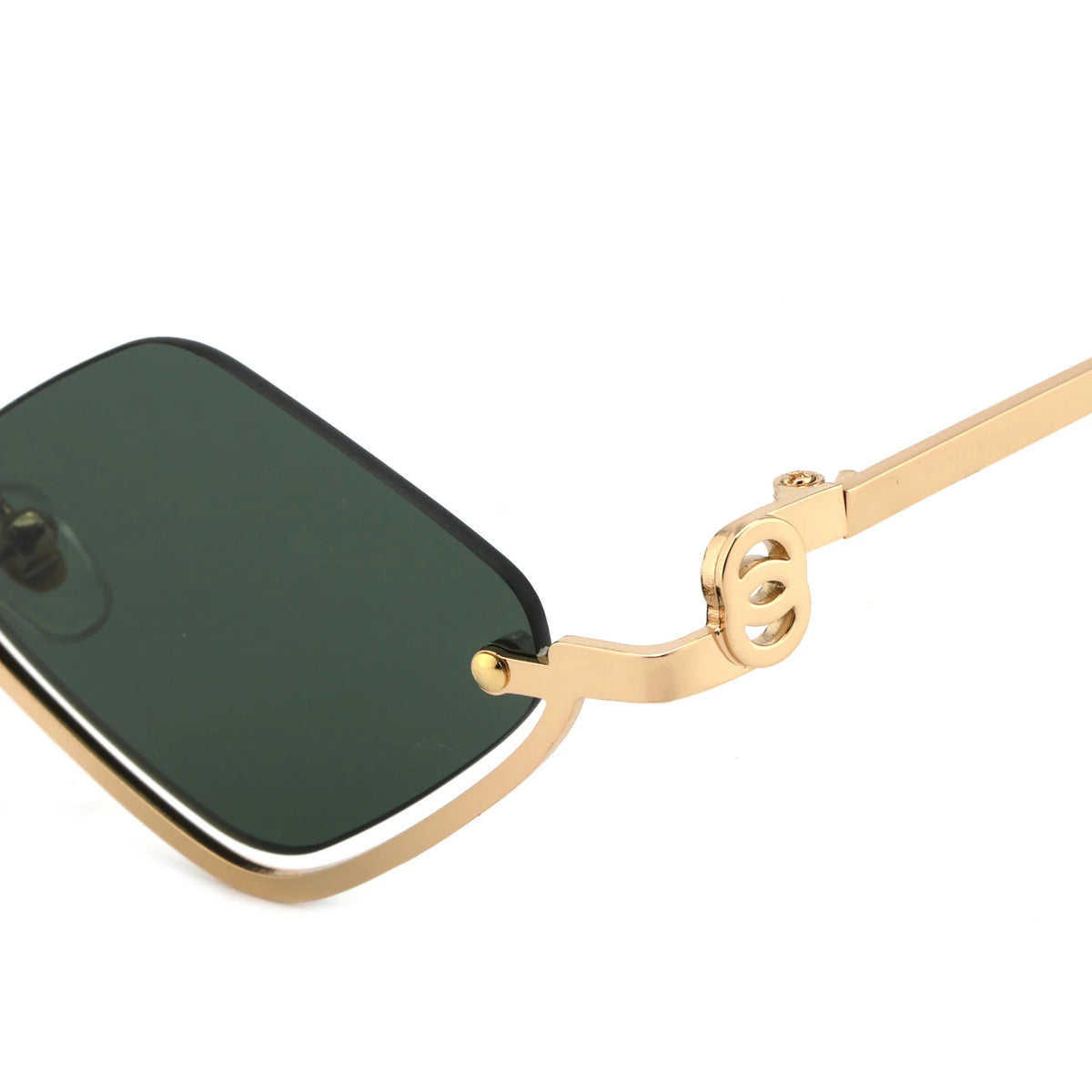 Fashion Small Polygonal Sunglasses Women Luxury Brand Metal Half Frame Sun Glasses Ladies Hipster Sexy Cat Eye Shades Vintage