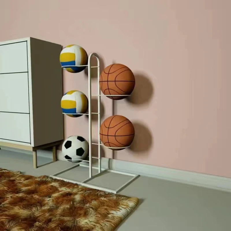 Basketball Storage Racks Balls Organizer Storage Frames Home Furnishings Living Room Bedroom Space Saving Supplies