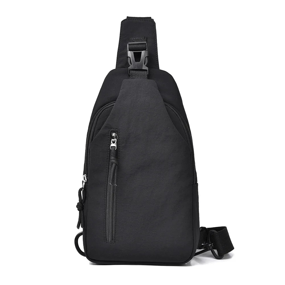 women's chest bag, men's casual single shoulder cross shoulder bag, anti splash trendy chest smart commuting travel cycling bag