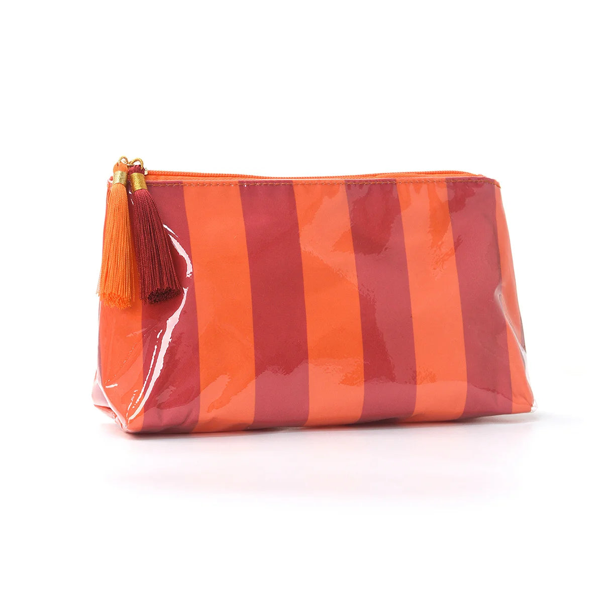 Travel Makeup Bag for Women, Portable Water-resistant Cosmetic Case Puffy Padded Make Up Organizer Pouch, Open Flat Toiletry Bag