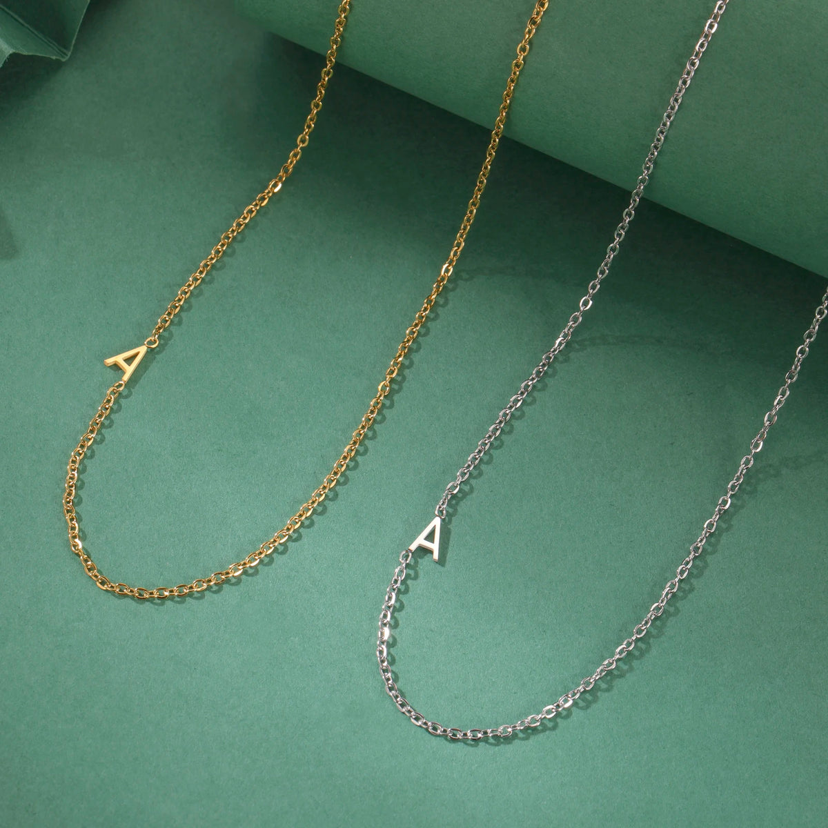 Custom Initial Letter Necklaces Choker For Women Stainless Steel A-Z Alphabet Personalized Necklace Jewelry Mother's Day Gift