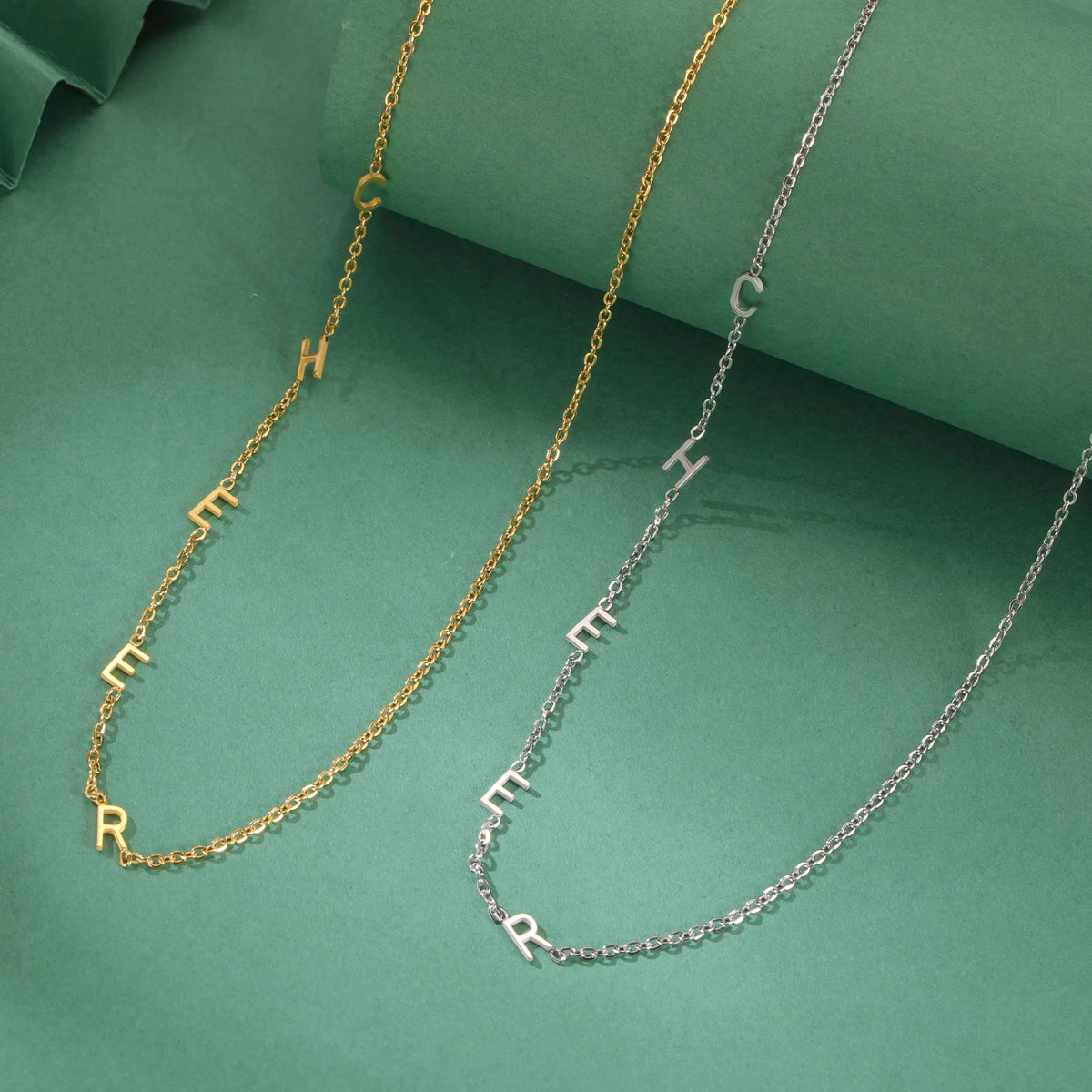 Custom Initial Letter Necklaces Choker For Women Stainless Steel A-Z Alphabet Personalized Necklace Jewelry Mother's Day Gift