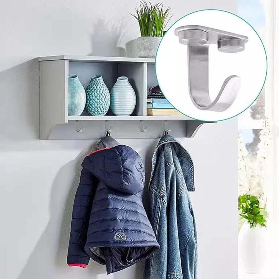  Ceiling Hooks Stainless Steel Heavy Duty Hanging Hook Top Hanger For Plant Lights, Kitchen Garage Multi-Purpose Storage Hanger