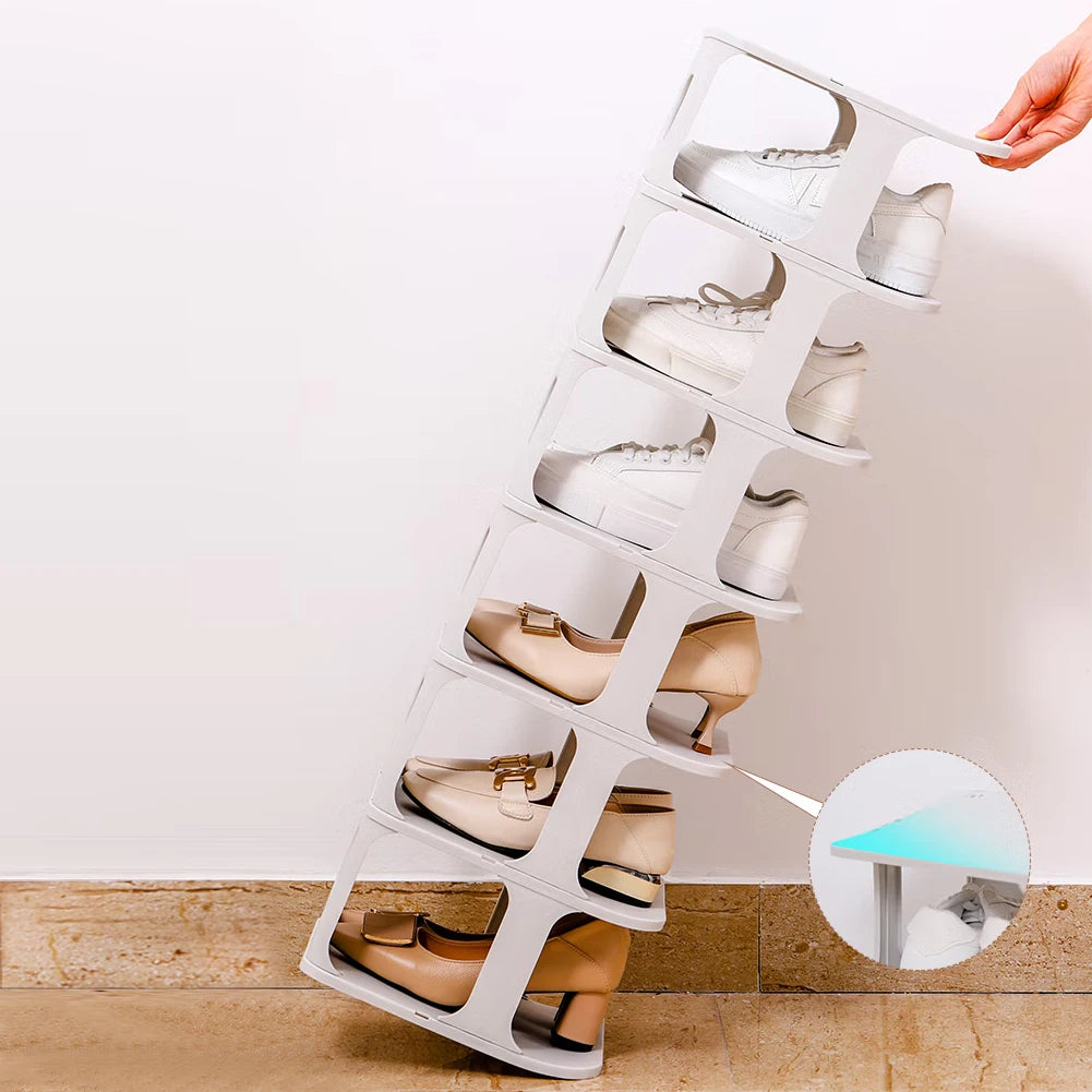 【Breeins】4/6-Tier Stackable Shoes Rack For Entryway Shoes Storage Organizer Shelf Home Decoration