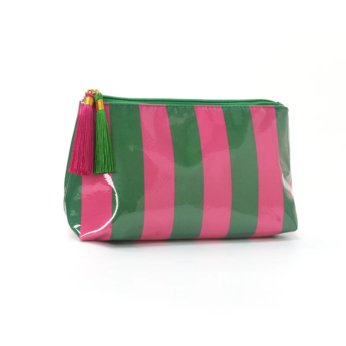 Travel Makeup Bag for Women, Portable Water-resistant Cosmetic Case Puffy Padded Make Up Organizer Pouch, Open Flat Toiletry Bag