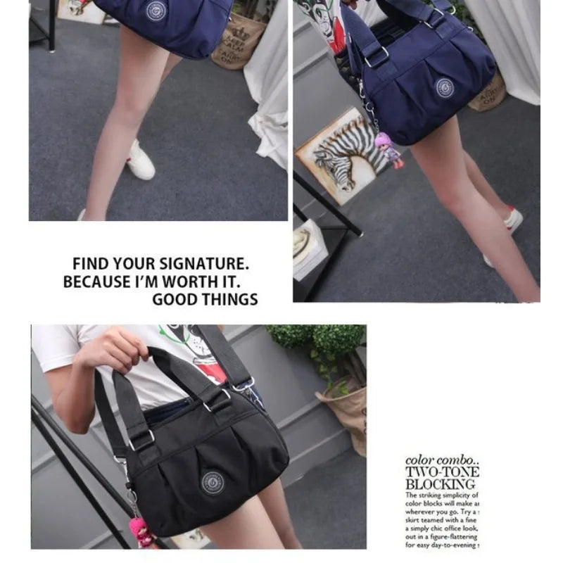 New style trendy nylon oxford cloth bag casual one-shoulder slant straddle women's small bag crossbody bag