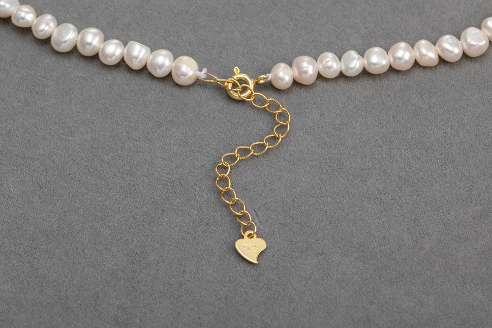 YWYC 4-5mm Baroque Freshwater Pearl Necklaces 38cm 45cm 50cm 925sterling Silver Necklaces Jewelry Gift 2026 New Arrivals