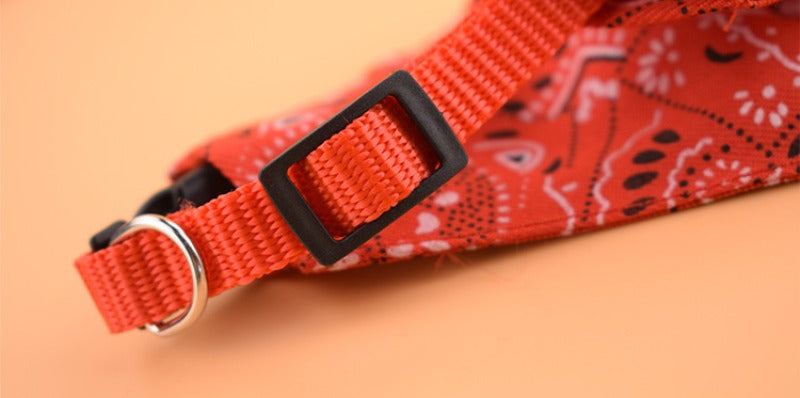 Pet Triangle Scarf Cat Dog Saliva Towel Printed Pets Dog Collar Adjustable Strap Kitten Puppy Saliva Neckerchief Pet Supplies