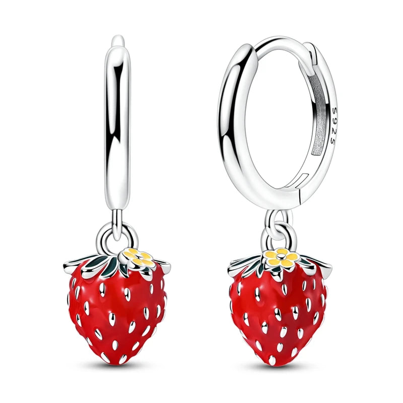 Original 925 Sterling Silver Women Hoop Earrings High Quality Shine Zircon U Shaped Classic Style Earring For Women Jewelry Gift