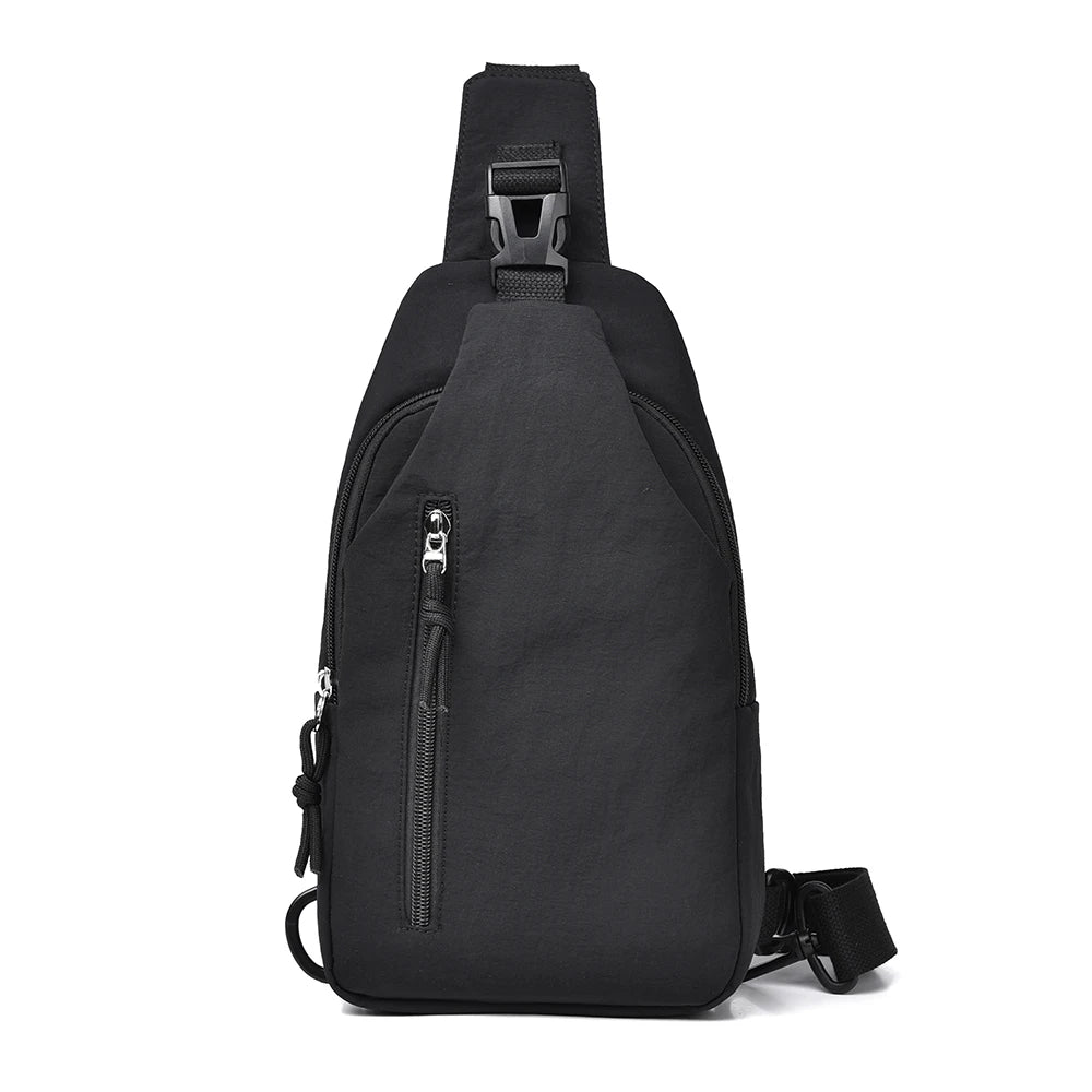 Hot Models Of Men And Women With The Same Models Of Casual Cross-body Bag, Large-capacity Nylon Chest Bag, Commuting, Travel